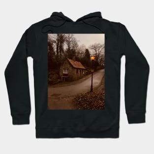 Little house and Street Lamp, Durham Hoodie